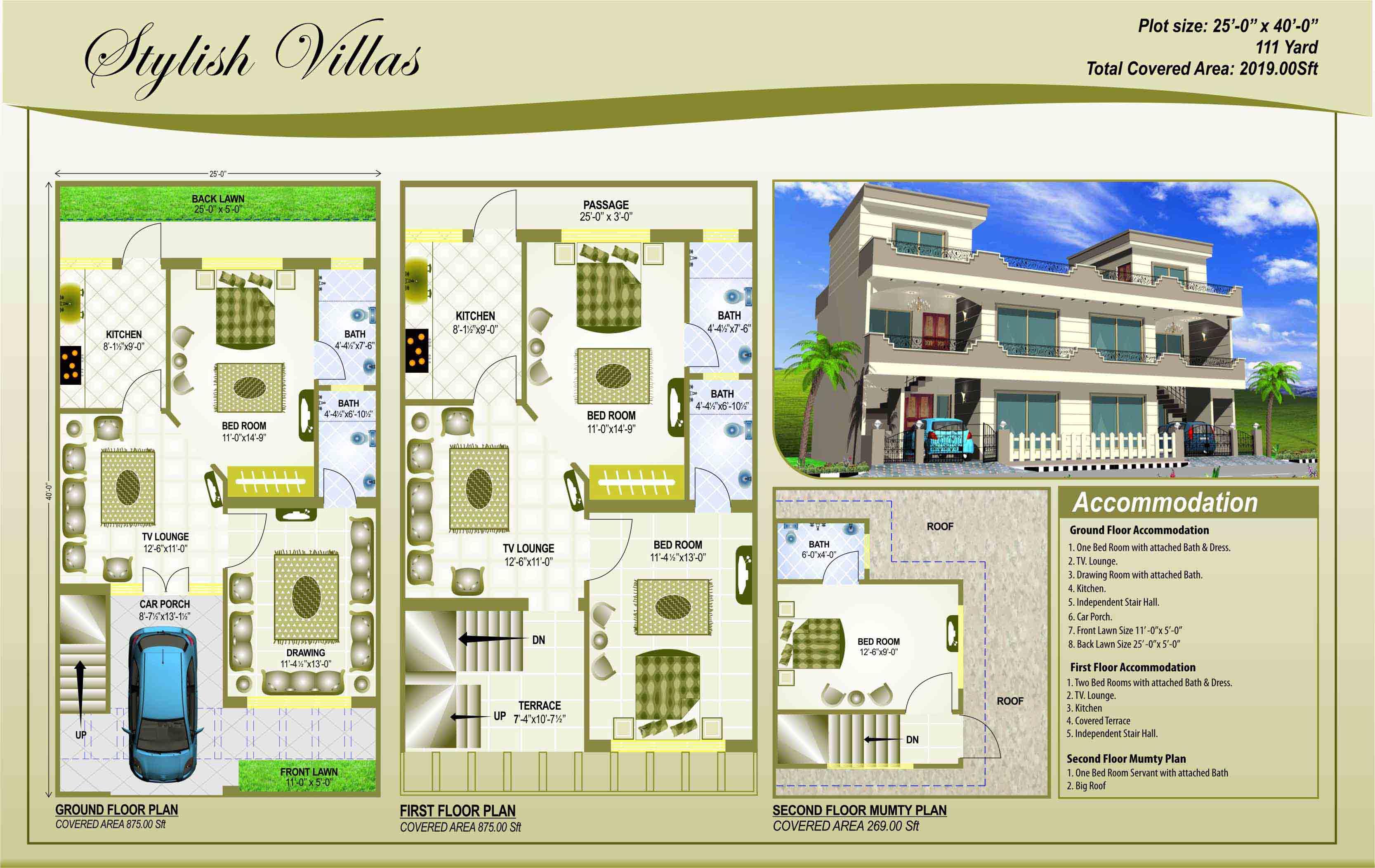 House Plan 25 X 45 GharExpert