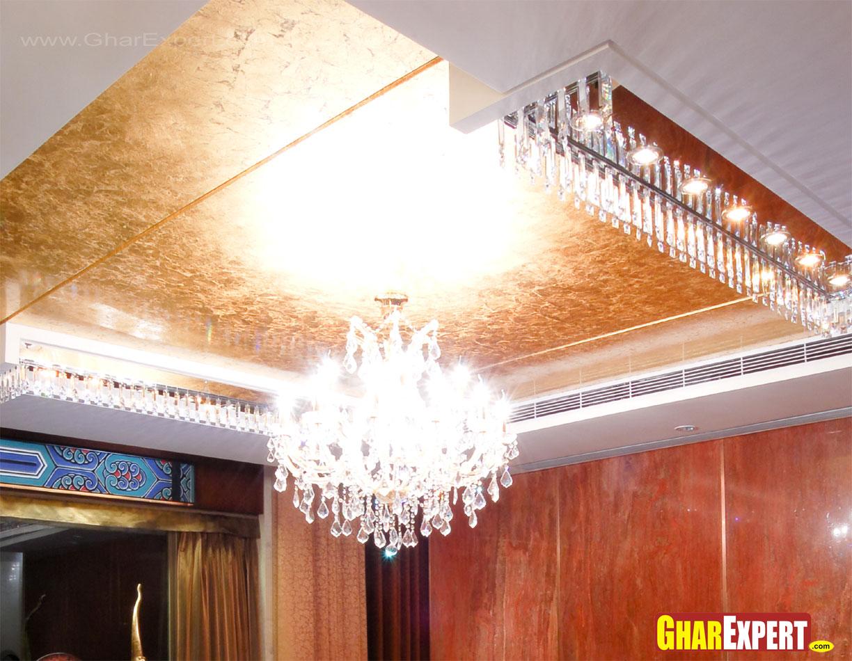 false ceiling chandelier