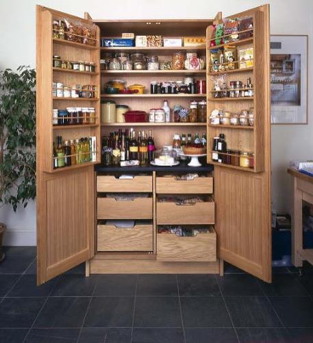 Wooden Kitchen Pantry)